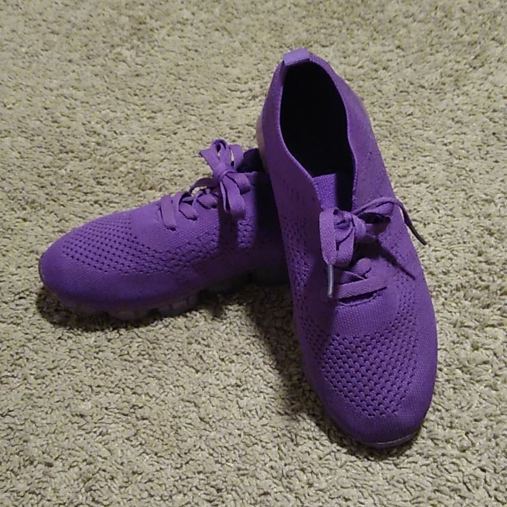 Women's size 9 woven purple sneakers - Picture 2 of 7